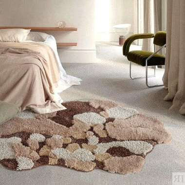 Прикроватный коврик для спальни — 70 фото идей в интерьере