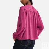 Блузка из бархатистого жаккарда  0(XS) розовый
