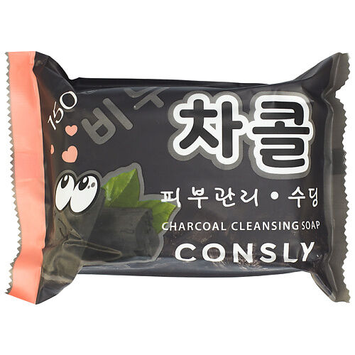 CONSLY Мыло выравнивающее мыло с древесным углём Charcoal Cleansing Soap CNS958304 фото 1