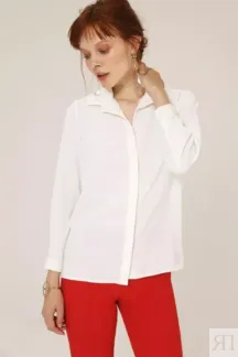 Рубашка с длинными рукавами на пуговицах белая YouStore