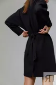 Платье с цельнокроеным рукавом черное YouStore