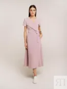 Платье с коротким рукавом розовое YouStore