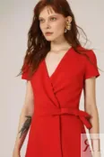 Платье с коротким рукавом красное YouStore