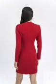Двубортное платье-пиджак красное YouStore