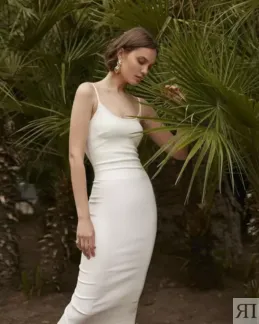 Длинное белое платье YouStore