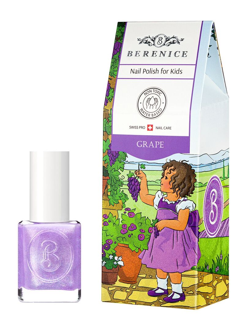 Лак для ногтей детский на водной основе Little Berenice 02 Grape