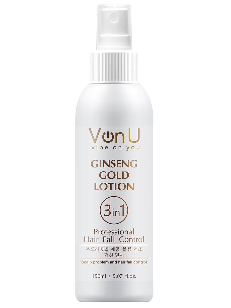 Von-U Лосьон для роста волос с экстрактом золотого женьшеня Ginseng Gold