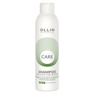 CARE Шампунь для восстановления структуры волос OLLIN PROFESSIONAL