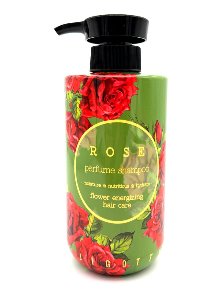 Jigott Парфюмированный шампунь для волос с экстрактом розы Rose Perfume Sha
