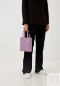 Женская сумка тоут из натуральной кожи лавандовая A038 lavanda mini