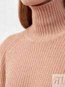 Удлиненный свитер из кашемировой пряжи английской вязки RE VERA