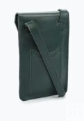 Кожаный чехол для телефона изумрудный A039 emerald