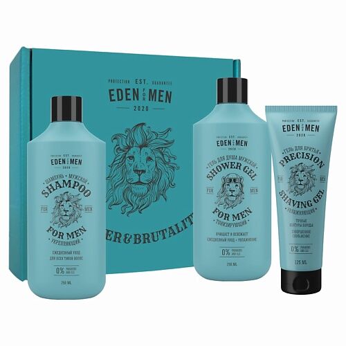 EDEN Подарочный набор  шампунь FOR MEN+гель для душа FOR MEN+гель для брить MPL271004 фото 1