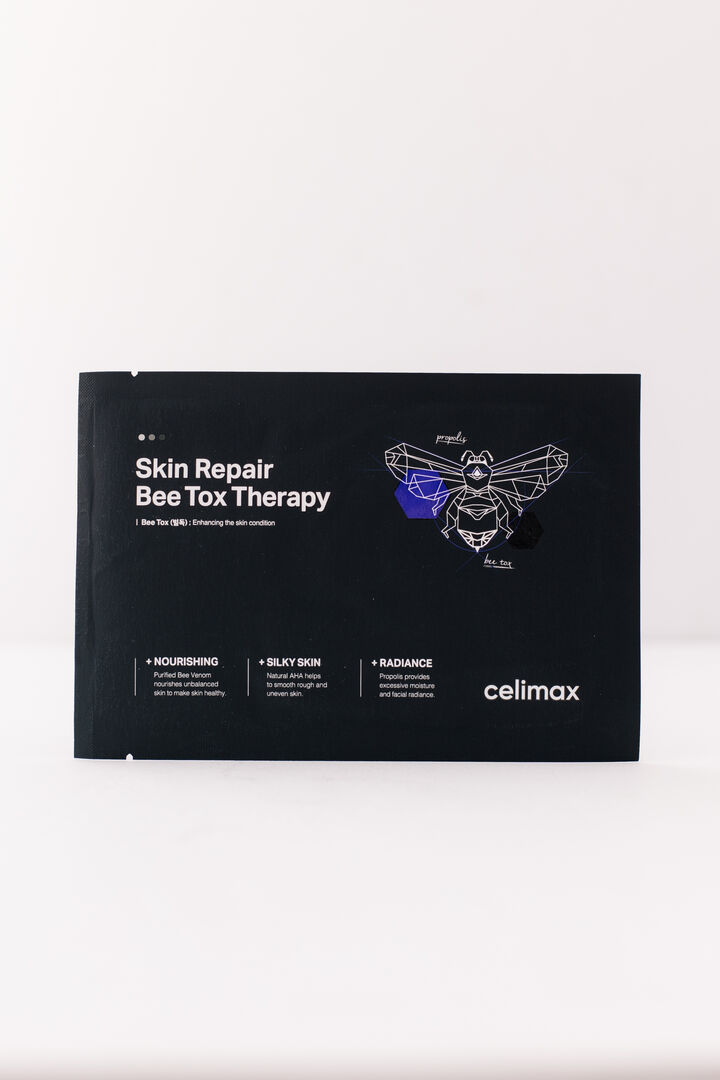 Восстанавливающая тканевая маска с прополисом и пчелиным ядом Celimax Skin