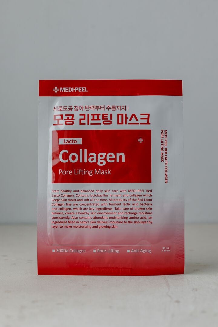 Поросуживающая маска с лифтинг-эффектом MEDI-PEEL Red Lacto Collagen Pore L