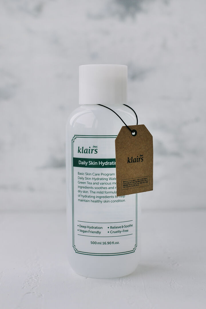 Легкий увлажняющий тонер KLAIRS Daily Skin Hydrating Water 500ml DEAR, KLAI фото 1