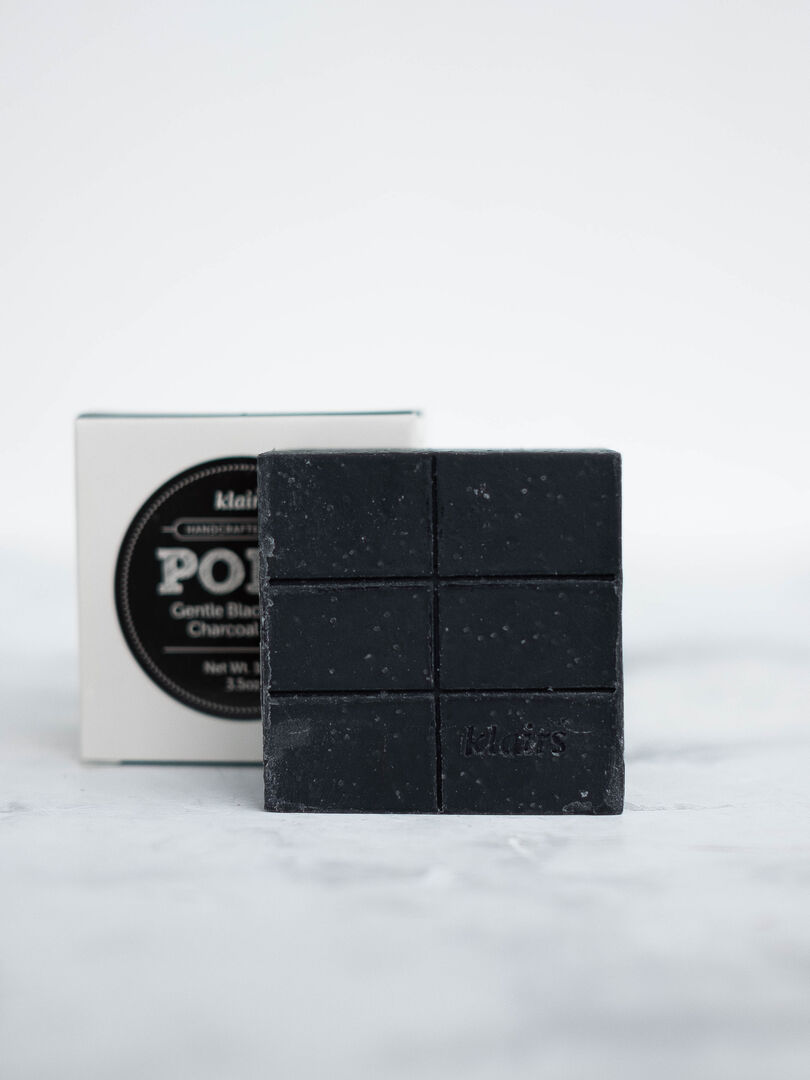 Мыло черное для ухода за порами KLAIRS Gentle Black Sugar Charcoal Soap 100