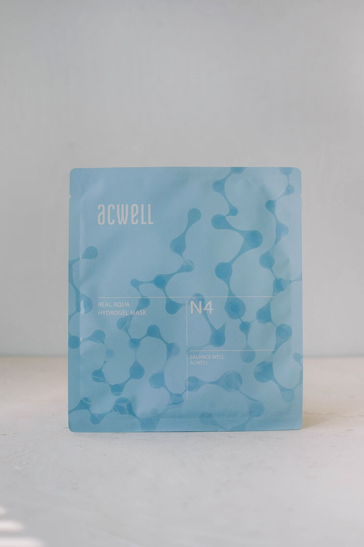 Гидрогелевая экспресс-маска  ACWELL Real Aqua Hydrogel Mask 30g ACWELL
