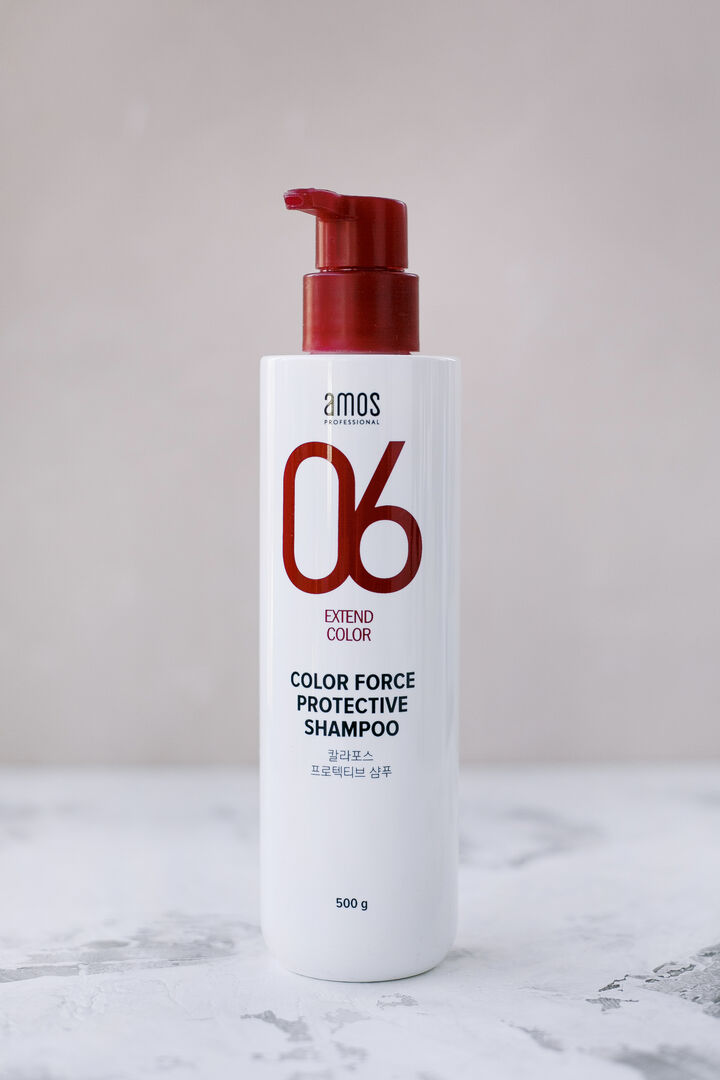 Шампунь для окрашенных волос AMOS Color Force Protective Shampoo 500g AMOS