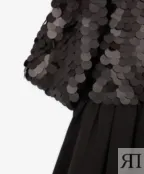 Платье с коротким рукавом черное Gulliver (134)