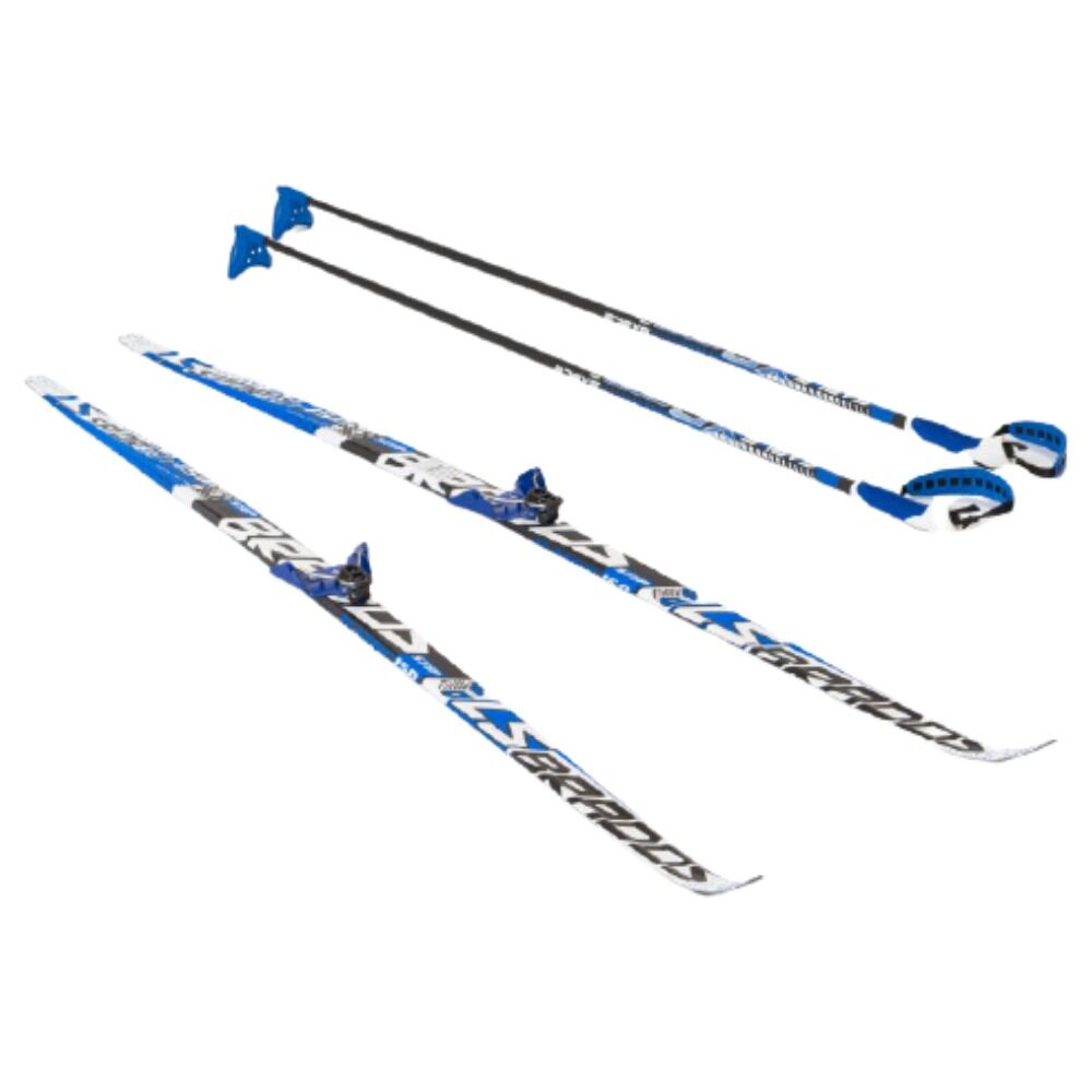 Лыжи с креплениями 75мм step, с палками (STС) STC
