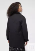 Стеганая куртка с отделкой из искусственной замши черная YouStore
