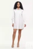 Платье-рубашка белое YouStore