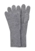 Перчатки с удлиненными манжетами светло-серые YouStore