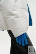 Перчатки из шерсти и кашемира голубые YouStore