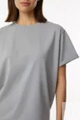 Базовая футболка с круглым вырезом серая YouStore