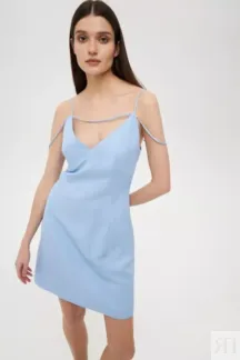 Платье мини голубое YouStore