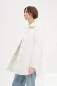 Куртка-рубашка оверсайз молочного оттенка YouStore