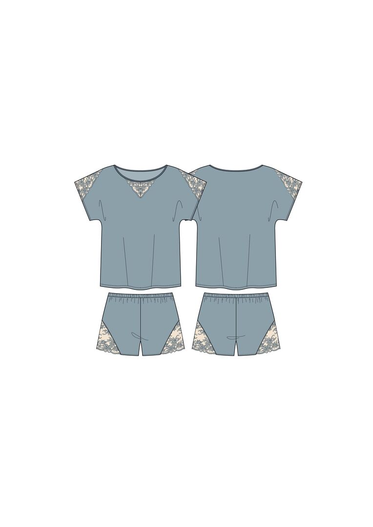 Пижама с шортами женская Laete 52105-3