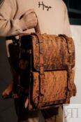 Мужской кожаный рюкзак Легион, коричневый
