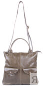 Женская кожаная сумка Амели, оливковая