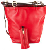Женская кожаная сумка Хлоя, красная эксклюзив