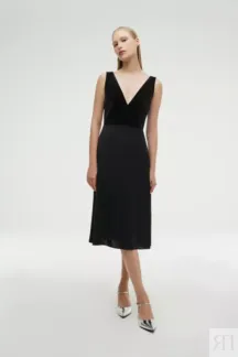 Платье миди с глубоким вырезом YouStore