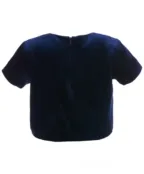 Синяя бархатная блузка Gulliver (98)