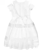 Белое нарядное платье Button Blue (134)