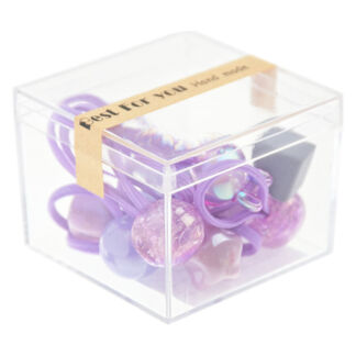 Набор фиолетовых резинок в коробке Tais детский