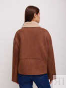 Куртка дубленка утепленная коричневая Sevenext