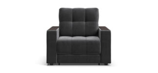 Кресло-кровать BOSS велюр Monolit серый