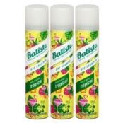 Batiste Dry Shampoo Tropical - Сухой шампунь, 3х200 мл