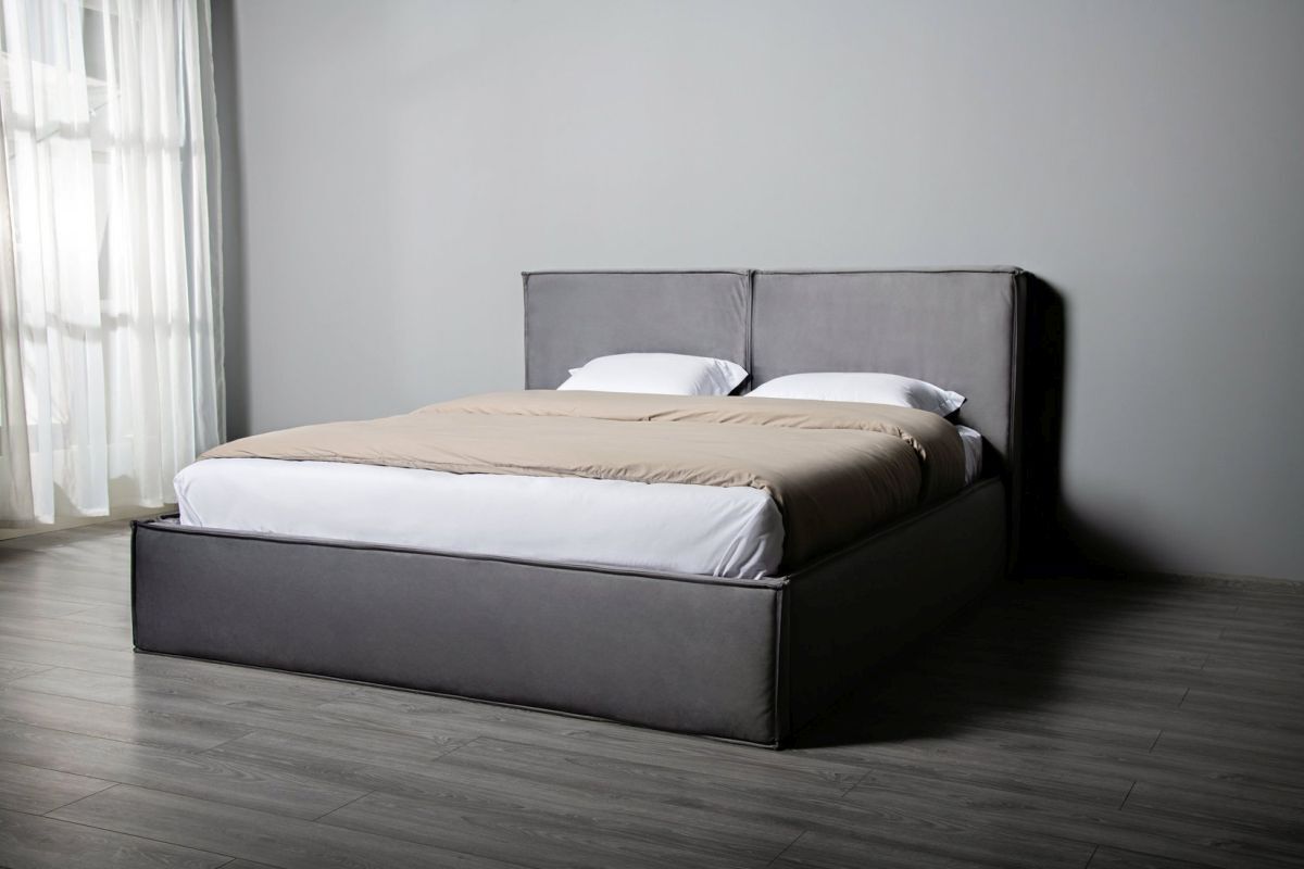 Кровать 160x200 с подъемным механизмом+емкость для белья Нью-Йорк Антрацит