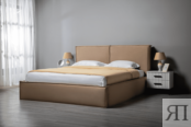 Кровать 180х200 с подъемным механизмом+емкость для белья Нью-Йорк Капучино