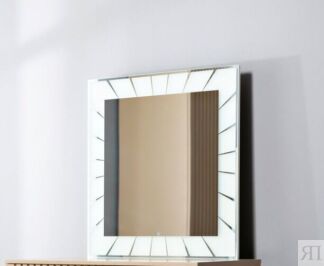 Подзеркальник с зеркалом и подсветкой 800x800x20 Нью-Йорк Эмаль Капучино