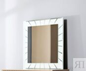 Подзеркальник с зеркалом и подсветкой 800x800x20 Нью-Йорк Эмаль Капучино