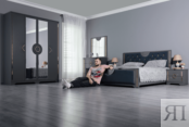 Модульная спальня Луиза, цвет Серый графит