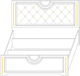 Кровать Луиза 1800х2000 (нар.размер 1870х1100х2260) Эмаль Серый графит