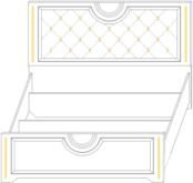 Кровать Луиза 1600х2000 (нар.размер 1670х1100х2260) Эмаль Серый графит